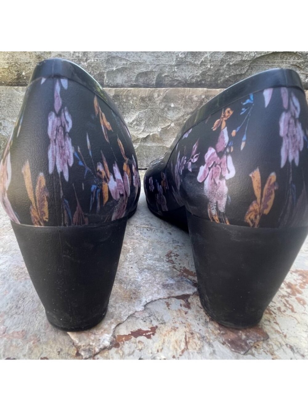 CROCS Womens Floral Comfort Wedge Pumps Size 11 Cottagecore Coquette Feminine - Picture 14 of 14